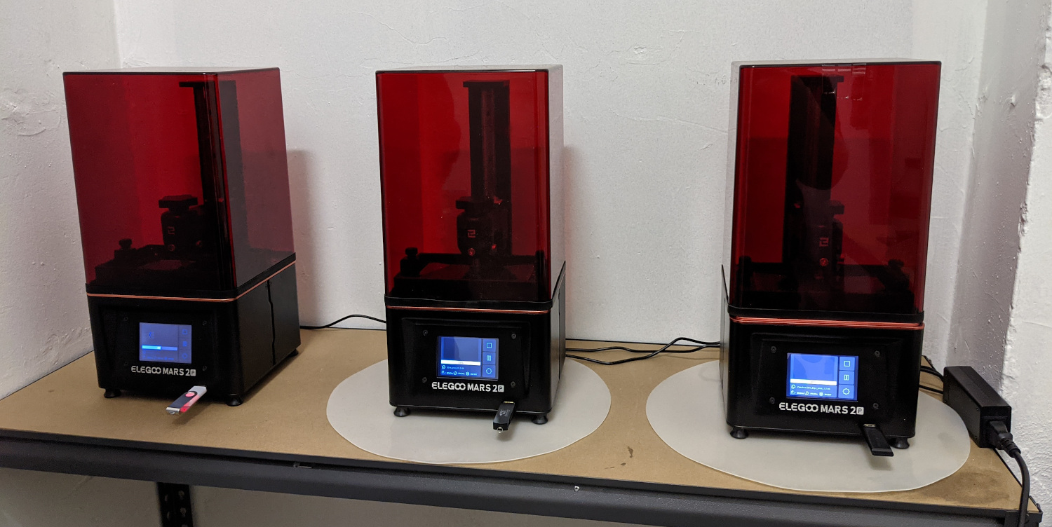 Elegoo Mars 2 Pro Printers installed and ready to use at Makerspace Adelaide!