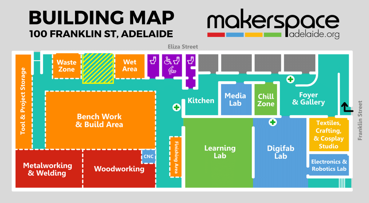 Makerspace Adelaide Floorplan - 100 Franklin Street, Adelaide